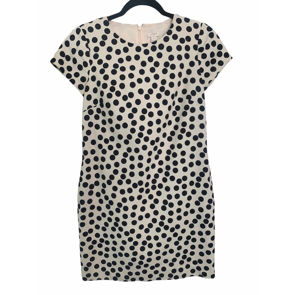 J. Crew Polka Dot Shift Dress EUC